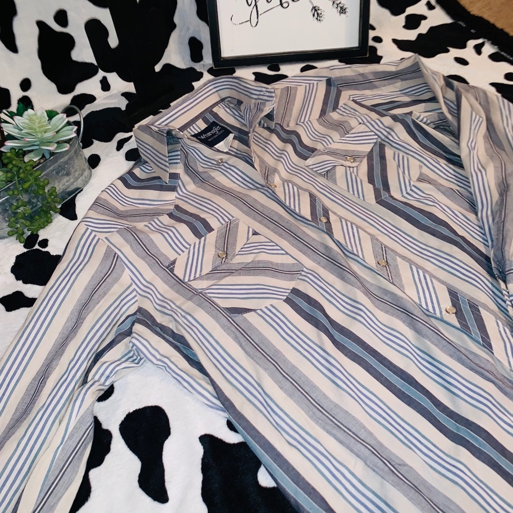 wrangler western button up!